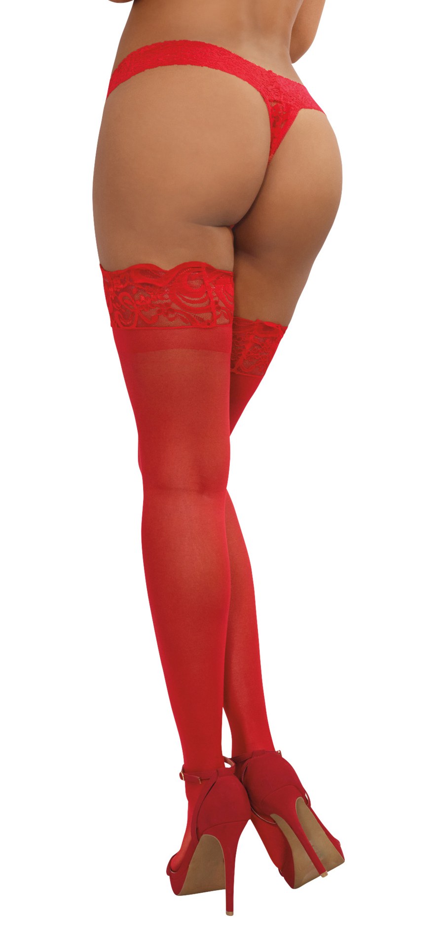 GpRcTaxMtVUlK4NvQrHUY4CuGTTcONDq Thigh High - One Size - Red - Image 1