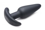 21x Silicone Butt Plug With Remote - Black - Image 2