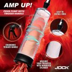Amp Up Penis Pump With Trigger Handle - Clear - Image 2