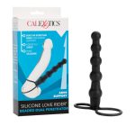 Silicone Love Rider Beaded Dual Penetrator - Black - Image 2