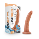 Dr. Skin Glide 7.5 Inch Self Lubricating Dildo - Mocha - - Image 2