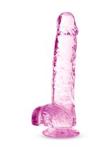 Naturally Yours - 6 Inch Crystalline Dildo - Rose - Image 5