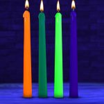 Glow Wax Uv Blacklight Reactive Drip Candles Set of 4 - Image 4