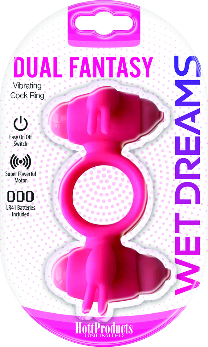 Hd1K0UTYVJMXwQVuvDtYzPNSvFLsL86a Wet Dreams - Dual Fantasy Cock Ring With Turbo Motors - Pink - Image 1