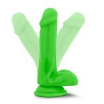 Neo - 6 Inch Dual Density Cock with Balls - Neon Green - Image 2