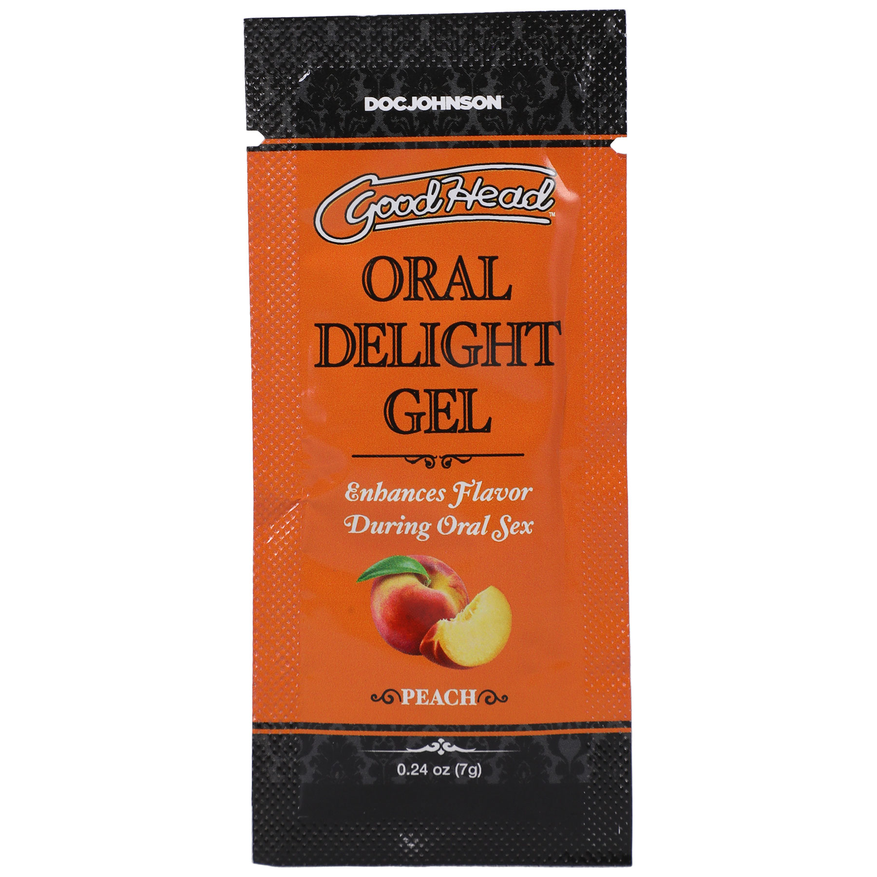 HmlUCwVOE1Crx6KpacHGLncG4bJcq76C Goodhead - Oral Delight Gel Peach 0.24 Oz Bulk - Image 1