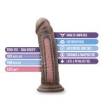 Au Naturel - 8 Inch Dildo With Suction Cup - Chocolate - Image 3