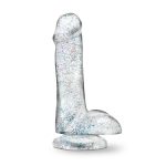 Naturally Yours - 6 Inch Glitter Cock - Sparkling Clear - Image 4