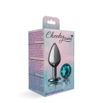 Teal Round Gem Gunmetal Metal Plug - Md - Image 9