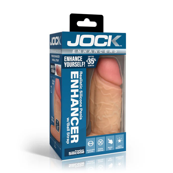 IL2xjN3G Jock Silicone Penis Extension Sleeve - Light - Image 1
