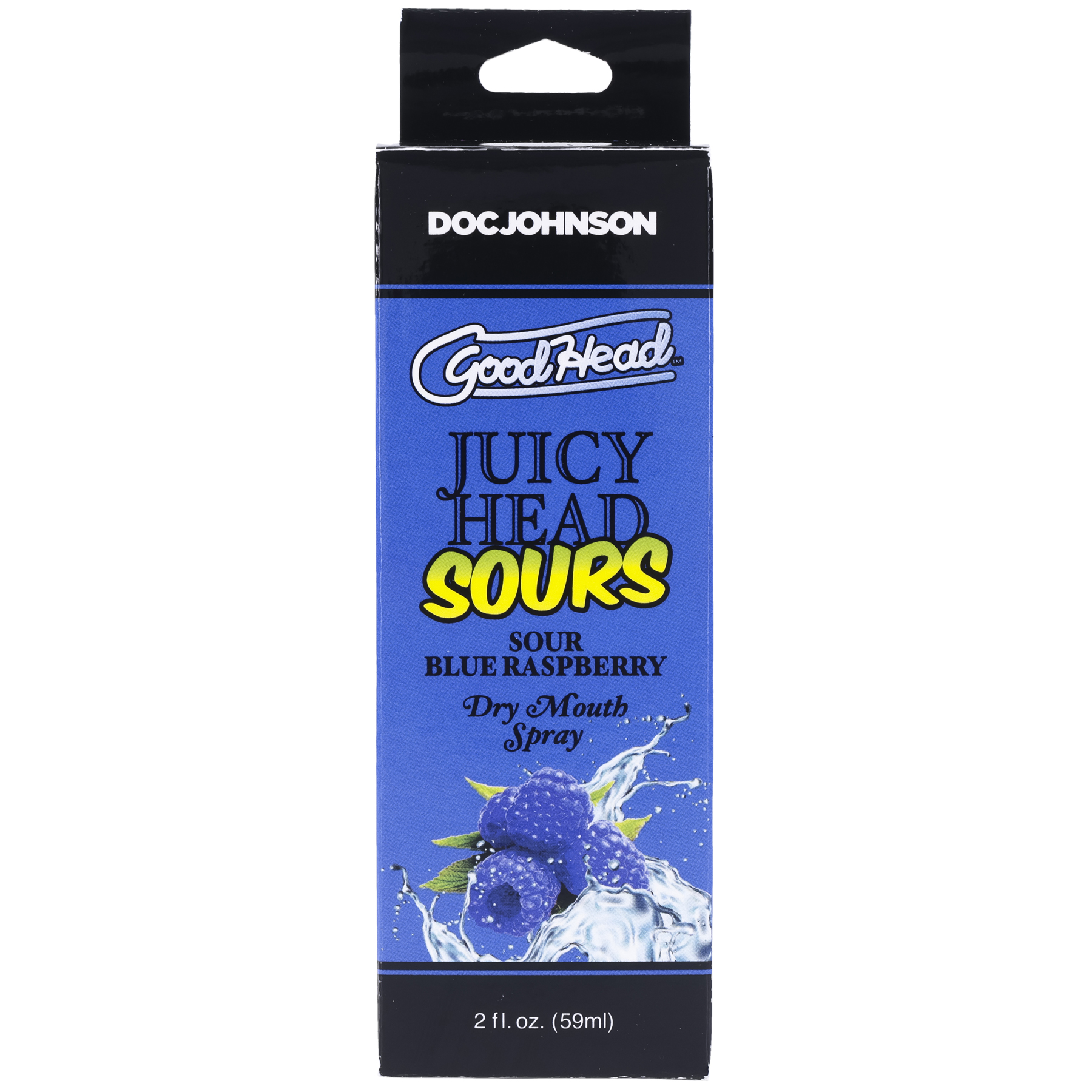 IfzWiZu8LCbWLHs3uQyu4U7hkvMXu2Rg Goodhead - Juicy Head - Dry Mouth Spray - Sour Blue Raspberry - 2 Oz - Image 1