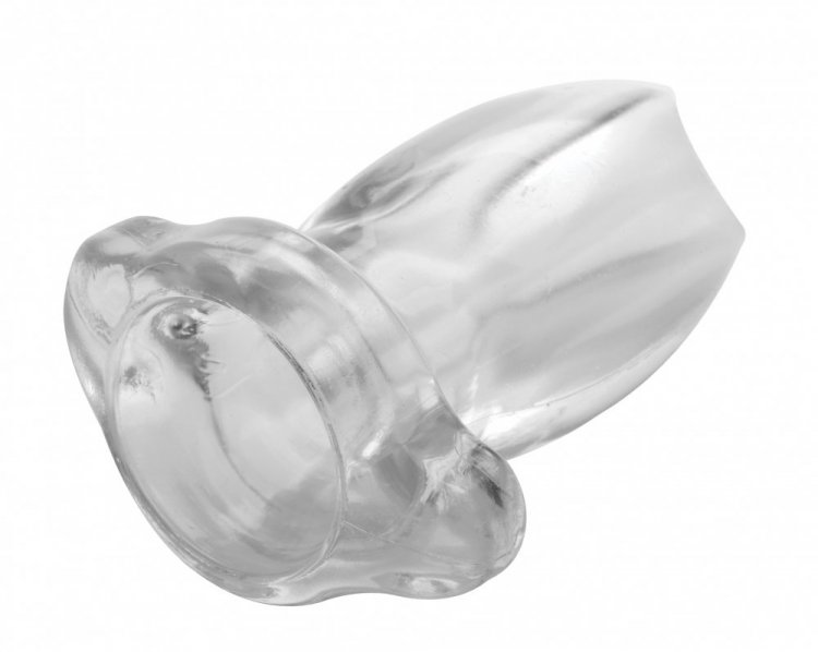 IiZYSZO20v04yMmiwIGSaLnBSR7zwYPp Peephole Clear Hollow Anal Plug - Small - Image 1