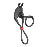 Cockpower Remote Control Cockring and Ball Cinch - Black - Image 4