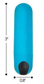 Bang Vibrating Bullet With Remote Control - Blue - Image 4