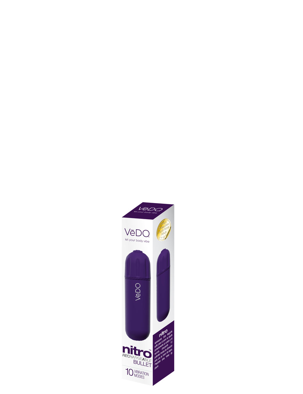IqBwbzqn Nitro Rechargeable Bullet - Purple - Image 1