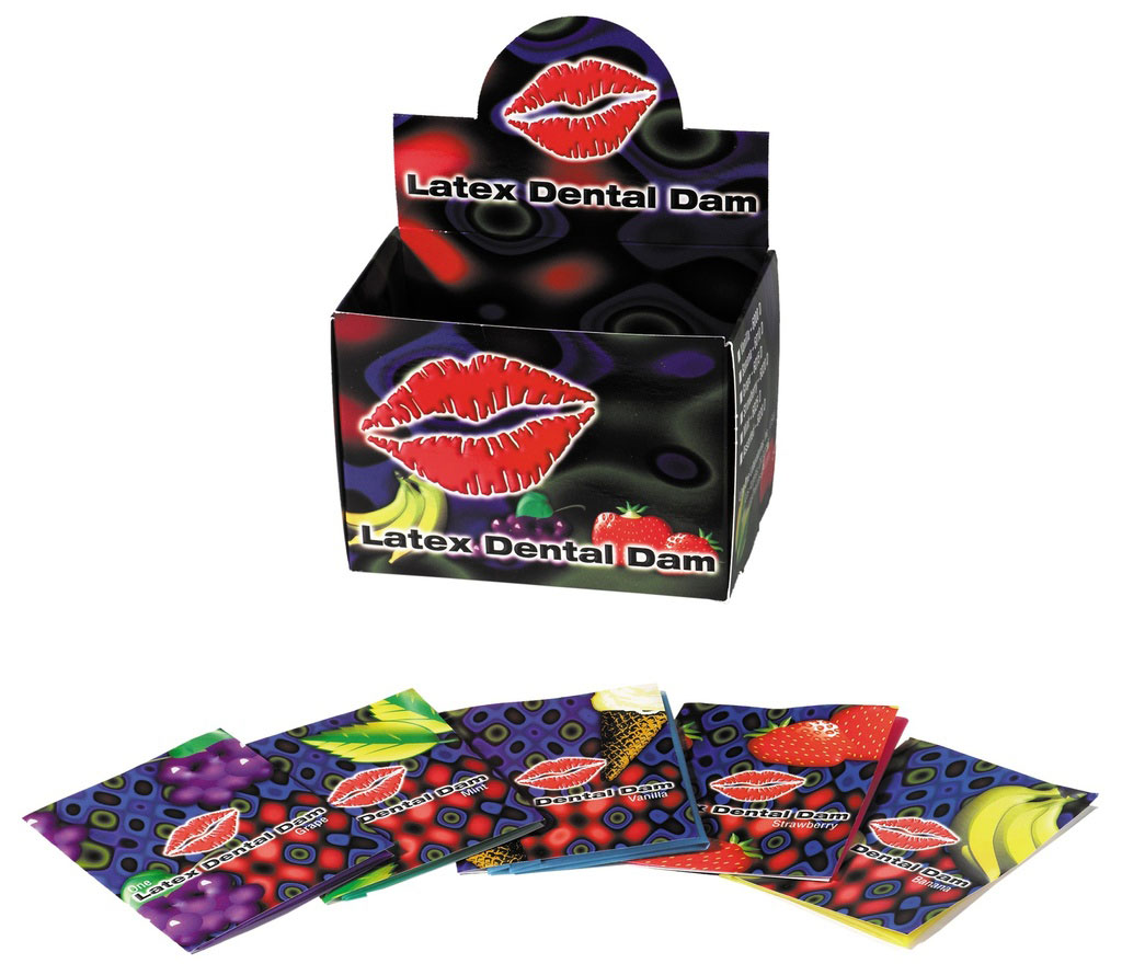 Iri5tzsY Trust Latex Dental Dams - 100 Piece Box - Assorted Flavors - Image 1