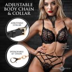 Captivate Collar With Body Chain - Black - Image 2
