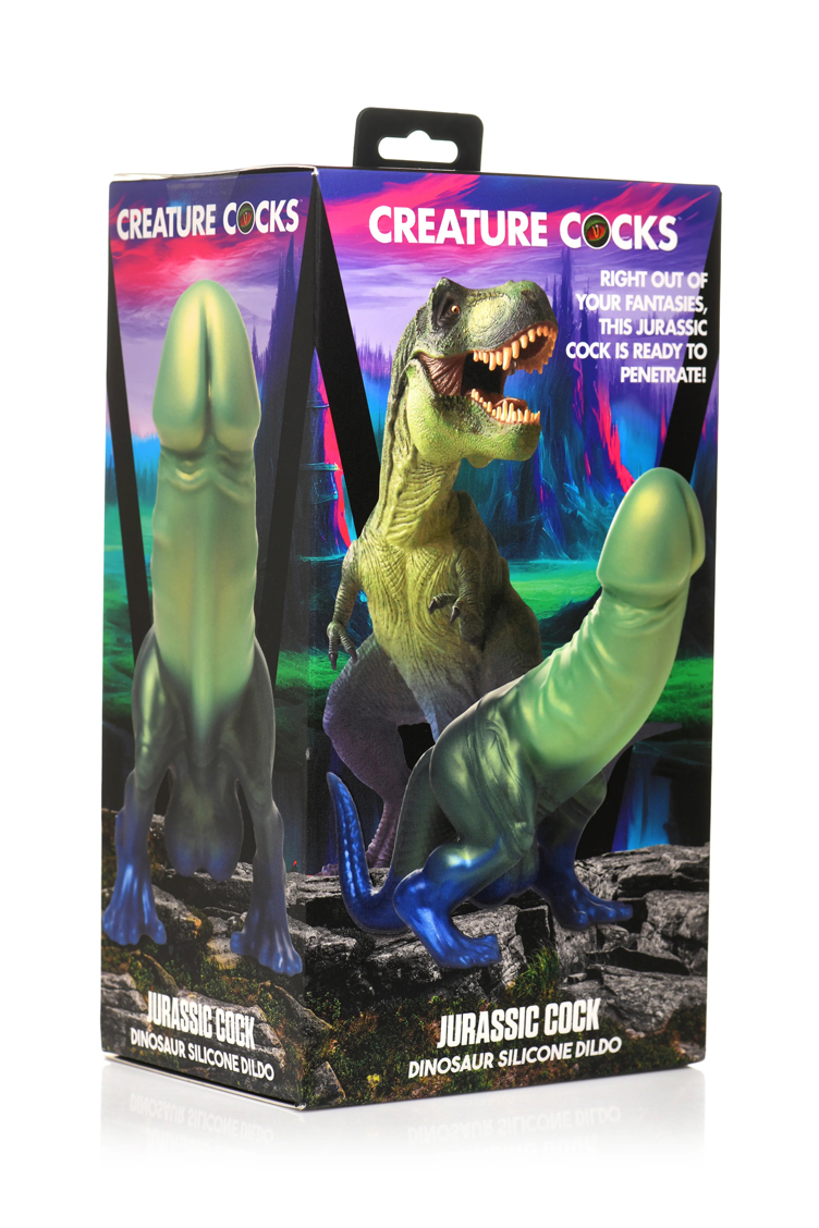 IvMenAKdIzB1Is45gJvMiwd0Hz9VfwEl Jurassic Cock Dinosaur Silicone Dildo - Green/blue - Image 1