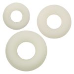 Alpha Glow-in-the-Dark Liquid Silicone 3 Ring Set - White - Image 6