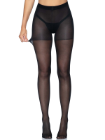 Sheer Open Butt Crotchless Pantyhose - One Size - Black - Image 5