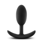 Anal Adventures - Platinum - Silicone Vibra Slim Plug -Medium - Black - Image 5