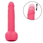 Rechargeable Rumbling and Thrusting Silicone Studs - Pink - Image 4