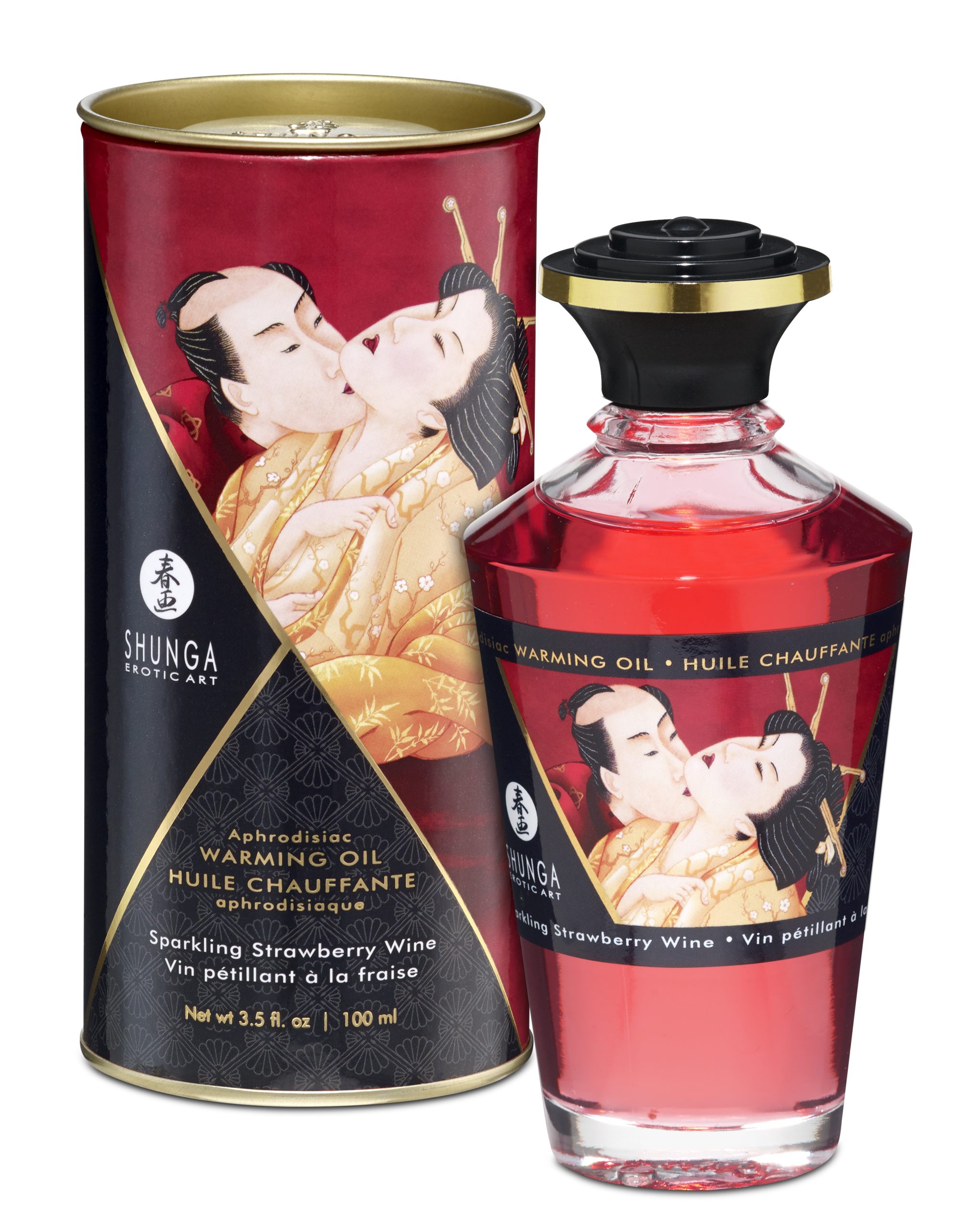 JB95cmyqosvBYnmutBWpe2uHSmAzHpoS Aphrodisiac Warming Oil - Sparkling Strawberry Wine - Image 1