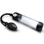 Pump Up Gauge Penis Pump With Bulb - Clear - Image 2