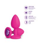 Gemma Purple Gem Pink Silicone Plug - Medium - Image 7