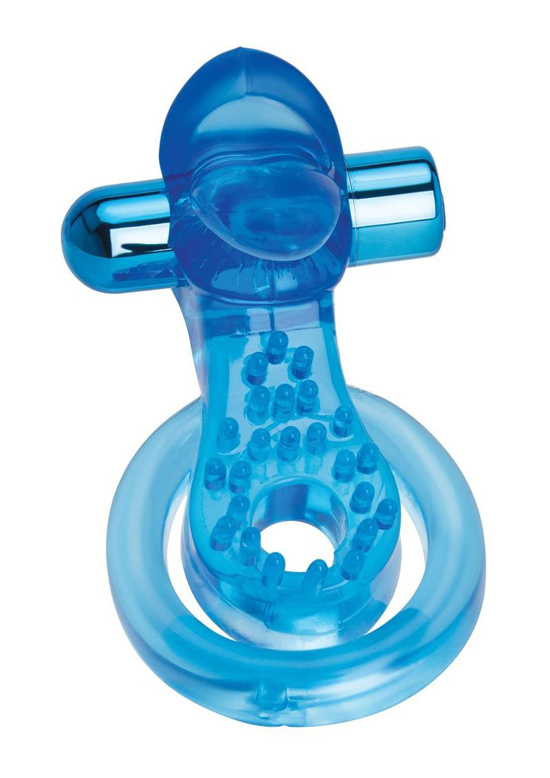 JP3UDb9uAy3hT7rqbkY3JOaamK74wN6J Bodywand Rechargeable Duo Ring With Clit Tickler - Blue - Image 1