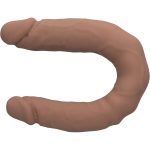 Silicone Studs Bend and Hold Dual Dong 16 Inch - Brown - Image 2