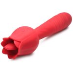Bloomgasm Racy Rose Thrust and Lick Vibrator - Red - Image 2