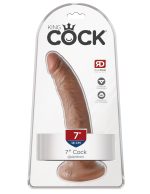 King Cock 7 Inch Cock - Tan - Image 3