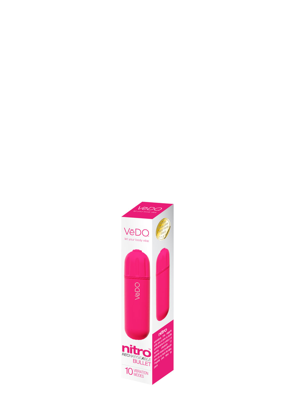 Jm4xTIyx Nitro Rechargeable Bullet - Pink - Image 1