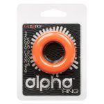 Alpha Liquid Silicone Prolong Large Ring - Orange - Image 3