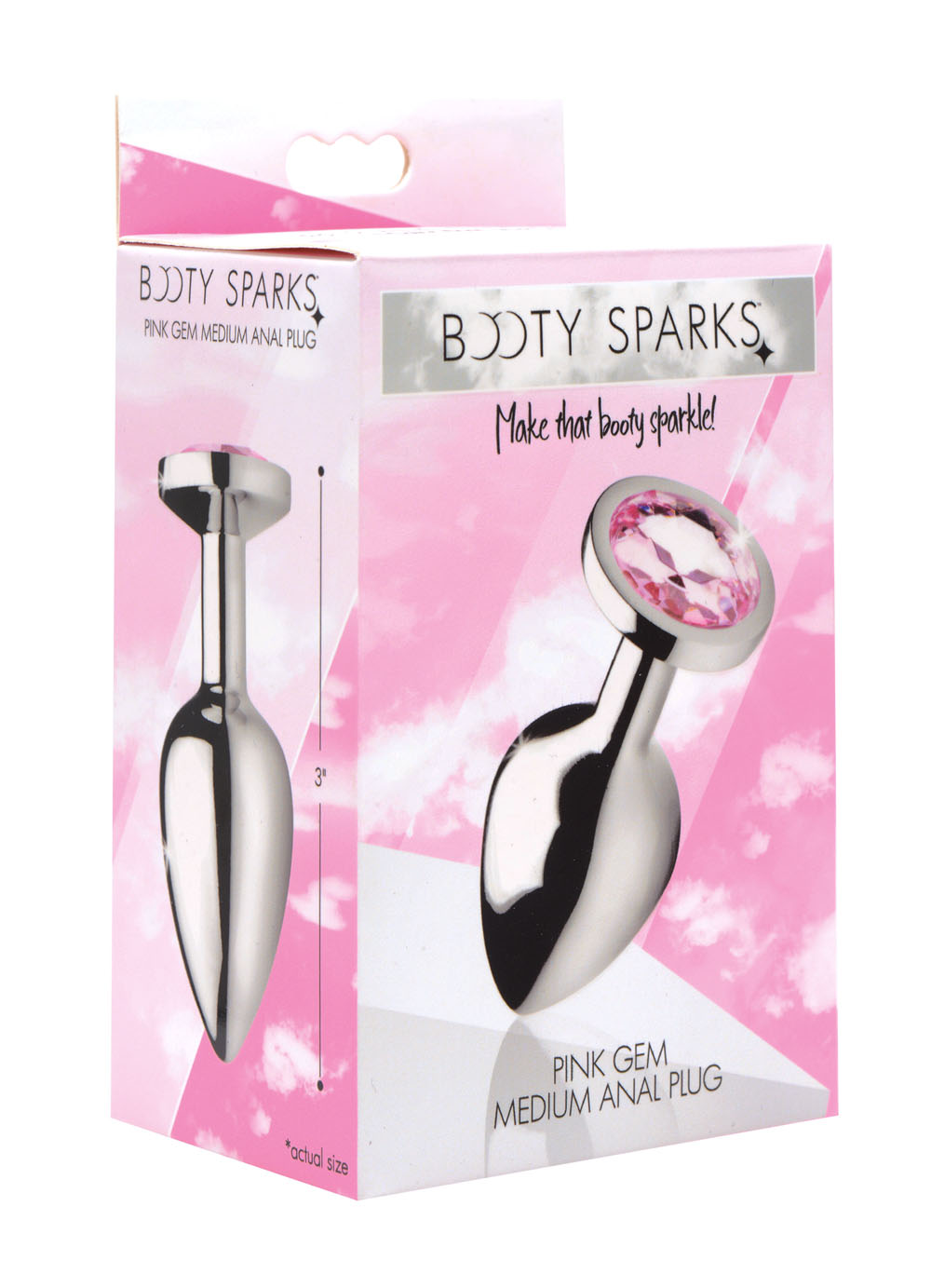 Jw3yAZvPiF7hacdA5GjTOinbEVqPLEEr Pink Gem Anal Plug - Medium - Image 1