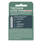 Trojan Ultra Thin Armor Spermicidal Condoms - 3 Pack - Image 2