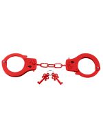 Fetish Fantasy Series Metal Handcuffs - Red - Image 2