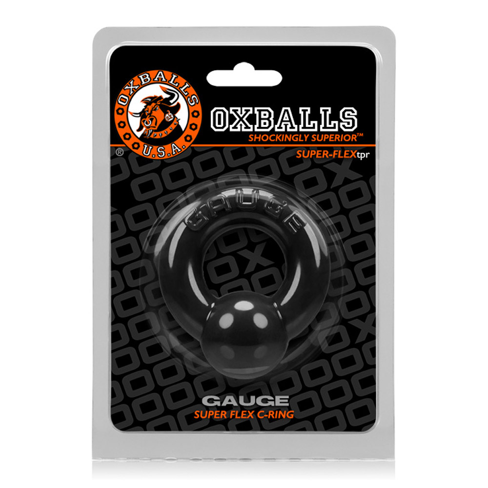 K94fzIRLfi7K5Mokup0TFioit5VfNJgs Oxballs Gauge Cockring - Black - Image 1