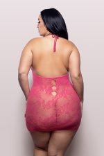 Call Me Baby Criss-Cross Halter Dress - Queen - Hot Pink - Image 2