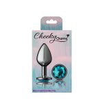 Teal Round Gem Gunmetal Metal Plug - Md - Image 10