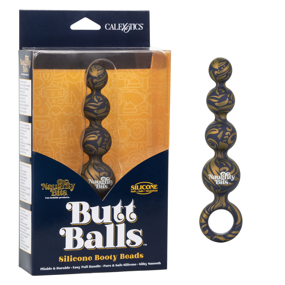 KQjA3iHkXQFyBQtxcNmtwZsv6HWRnR11 Naughty Bits Butt Balls Silicone Booty Beads - Image 1