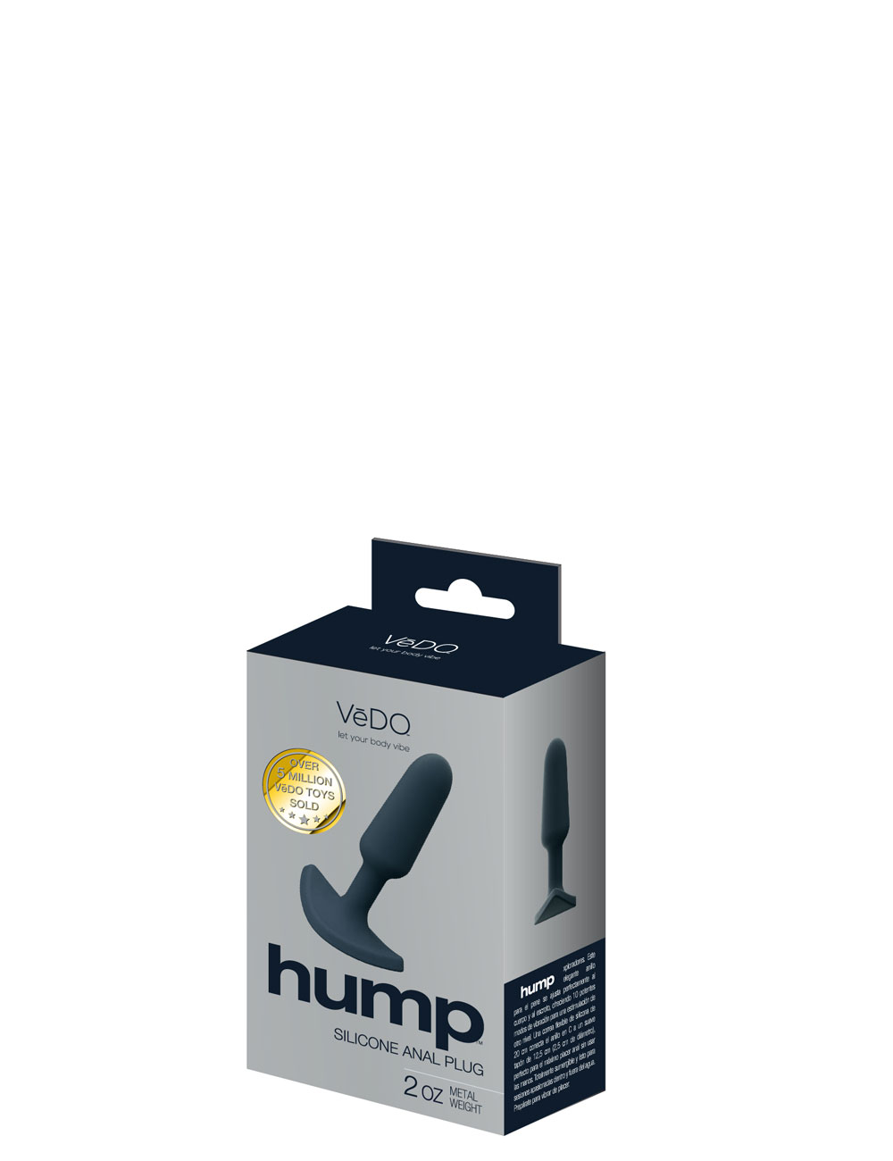 KVdxKEZ1 Hump Silicone Anal Plug - Black - Image 1