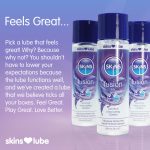 Skins Fusion Hybrid Silicone and Water Based Lubricant 4.4oz - Image 2
