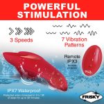 Love Connection Silicone Panty Vibe With Remote Control - Red - Image 5