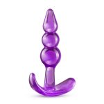 B Yours - Triple Bead Anal Plug - Purple - Image 2