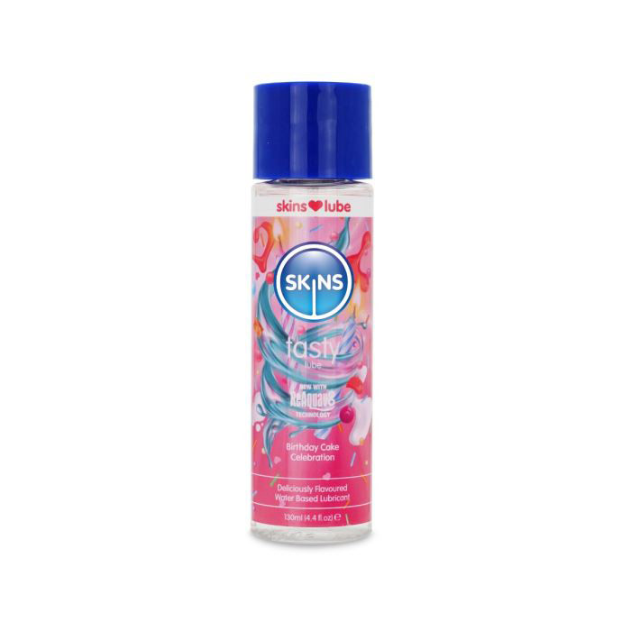 Kc51M2TP Skins Birthday Cake Water Based Lubricant 4.4 Fl Oz - Image 1