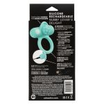 Silicone Rechargeable Nubby Lover's Delight - Blue - Image 3