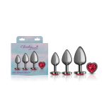 Red Heart Gem Anal Trainer Kit - Gunmetal - Image 2