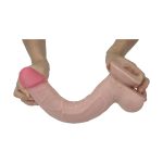 Get Lucky Real Skin 11 Dual Layer Dildo Beige - Image 3